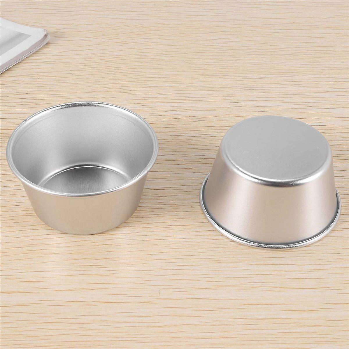 12 Pieces Individual Pudding Molds Non-Stick Cake Cookie Pudding Mold