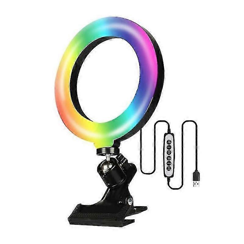 LED Video Light 360 Rotating Ring Light for Live Streaming