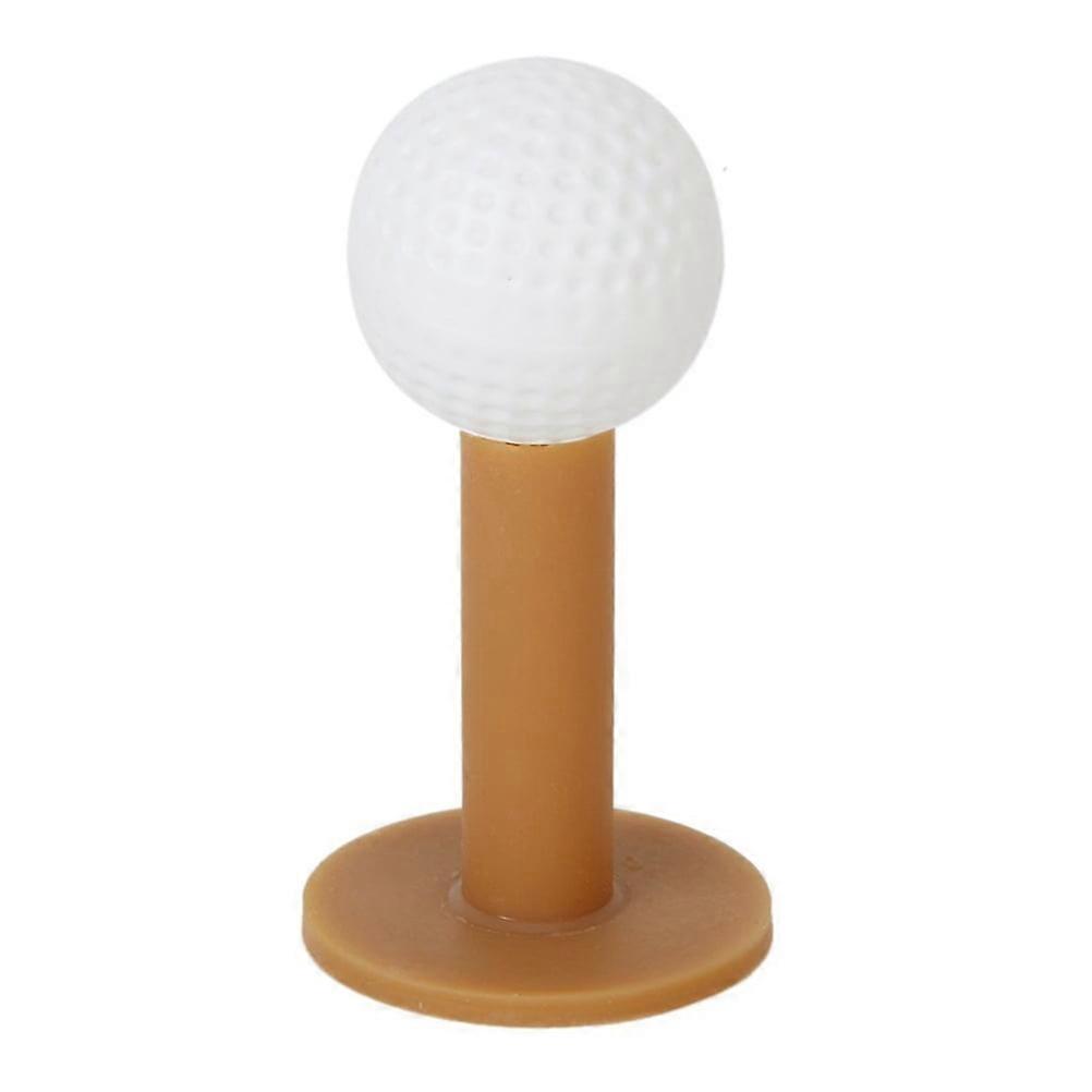 5Pcs Coffee Colored Cylindrical Rubber Golf Tees for Winter Use
