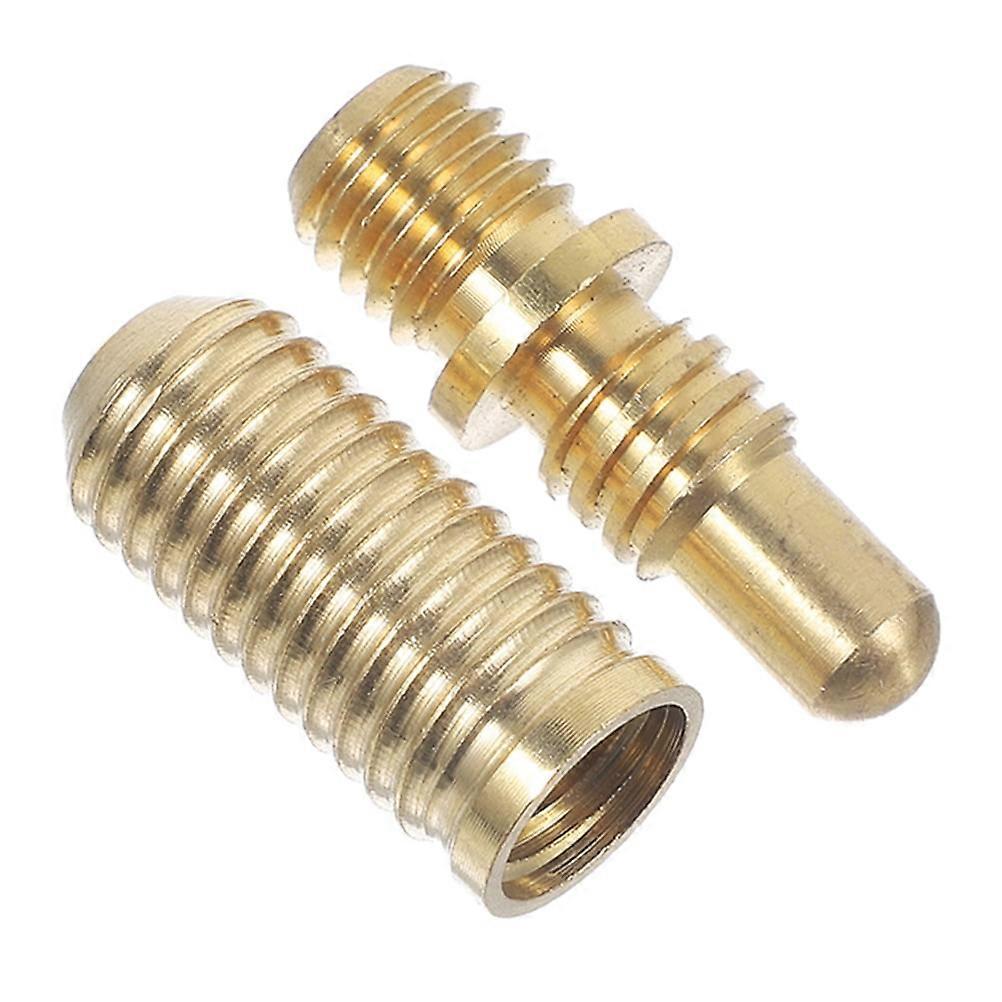 Pool Cue Connecting Hardware Cylindrical Copper 1 Set