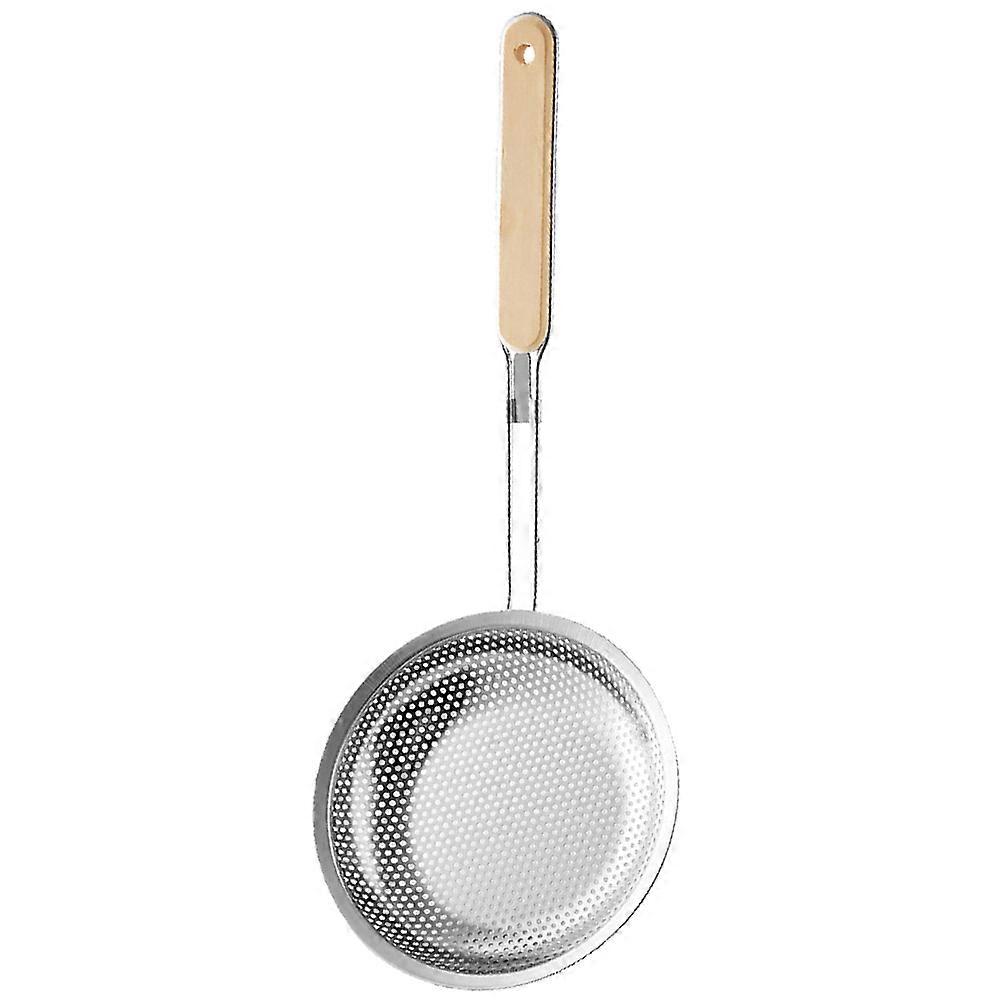 Practical Slotted Spoon Kitchen Colander Spoon for Cooking 5Pcs Silver