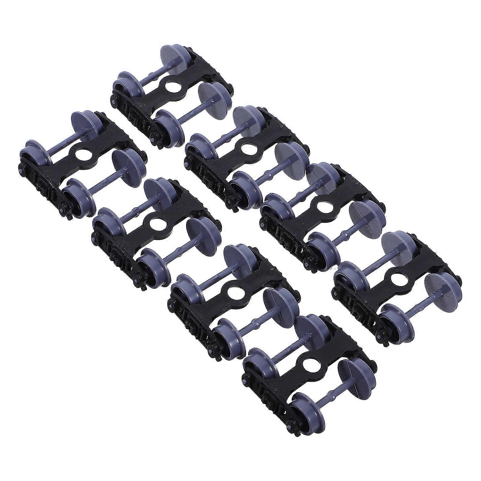 Fire Train Model Wheels Replacement with Plastic Wheels 8Pcs for Hobby Use