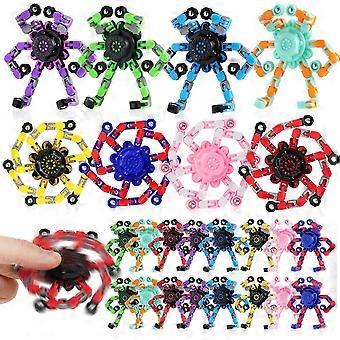 24 Stück transformierbare Fidget Spinner, Osterkorb-Füller für Jungen, Oster-Fidget-Party-Mitbringsel, Ostereierfüllung, sensorische Roboter-Fidget-Stressabbau-Roboter