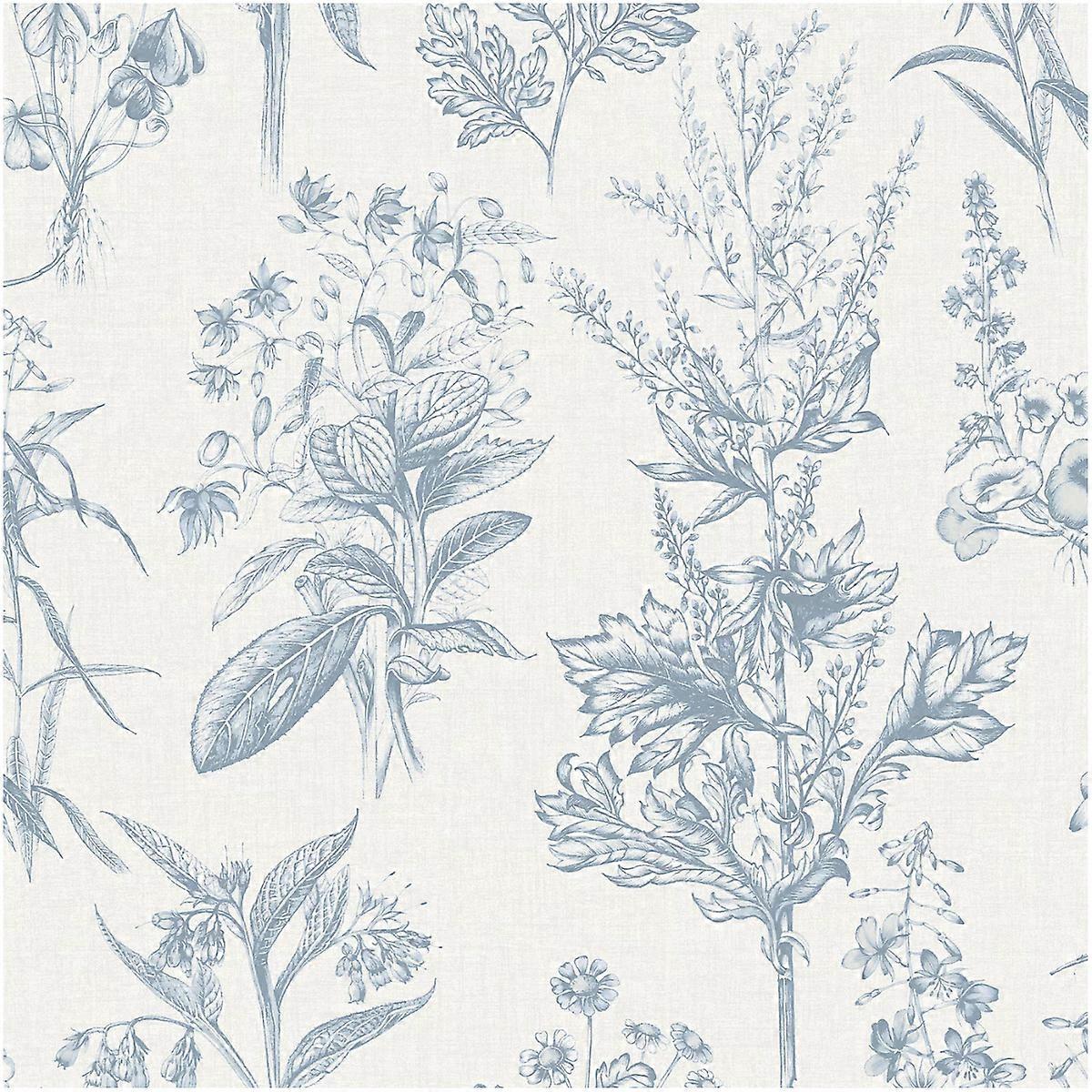 Blue Sky Herbarium Wallpaper
