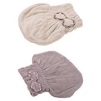 Comfortable Bathing Hats Absorbent Hair Towels for Women 4Pcs Coral Fleece