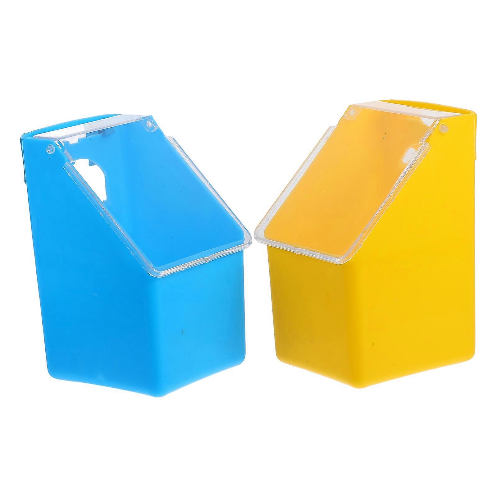 Multifunction Hanging Feeder Pigeon Feeding Basin 2Pcs for Cage