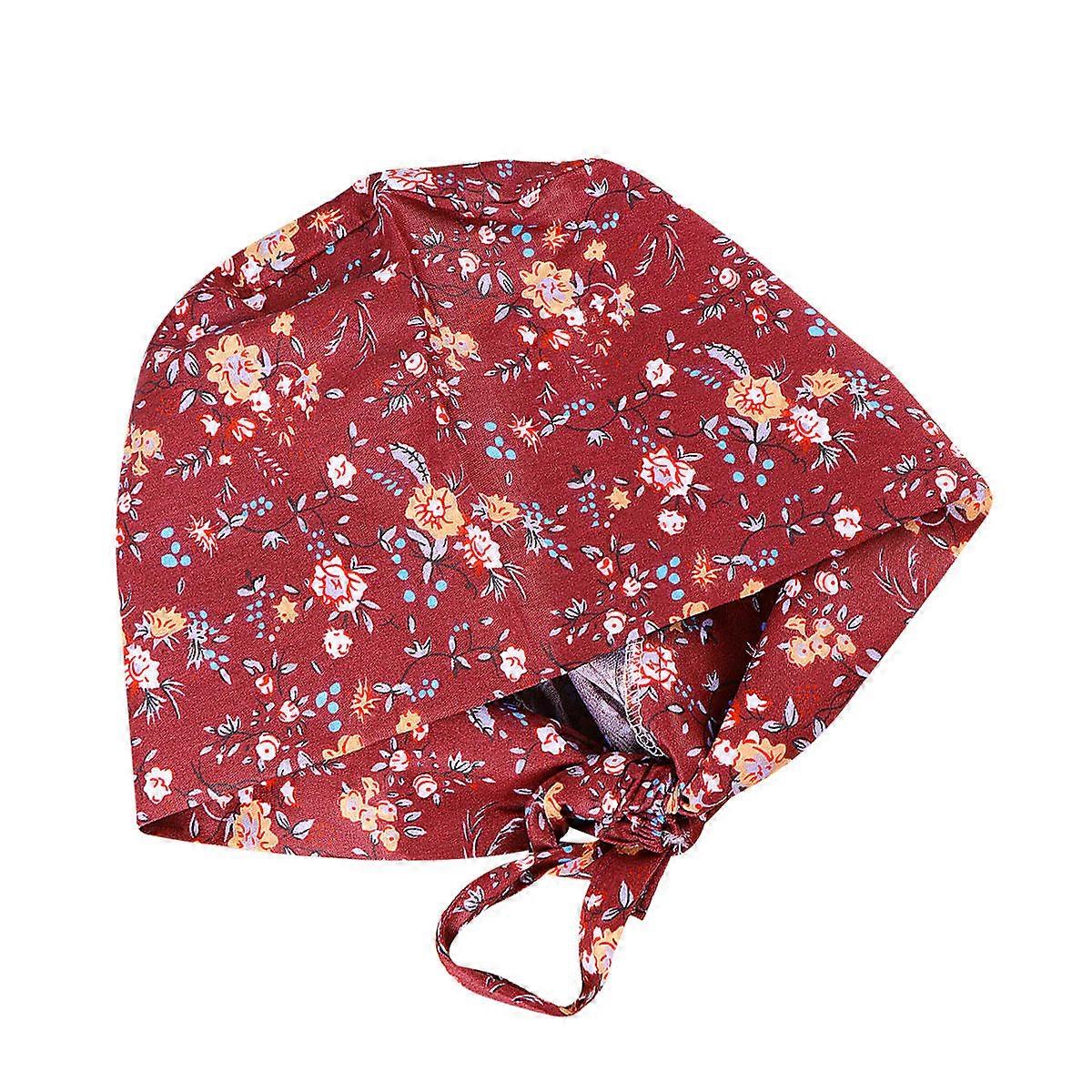 Working Cap Printed Chemotherapy Hat for Wearing Useful Head Protector