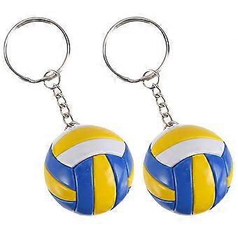 Volleyball Keychains Volleyball Key Chain for Decor 2Pcs Sports Ball Ornaments