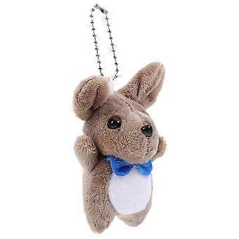 Blue Animal Keychain Pendant for Decoration Plush Hanging Stuffed Animal Ornament