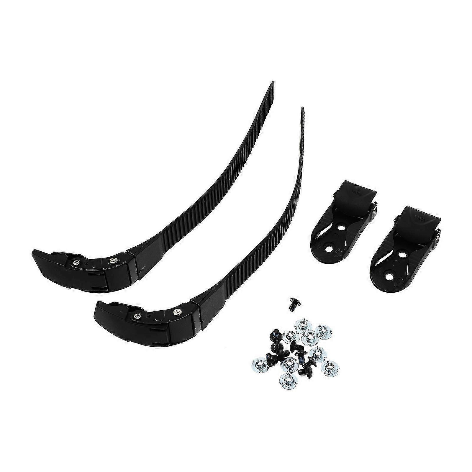 Adjustable Buckle Strap Belts for Roller Skates, 8Sets, Black