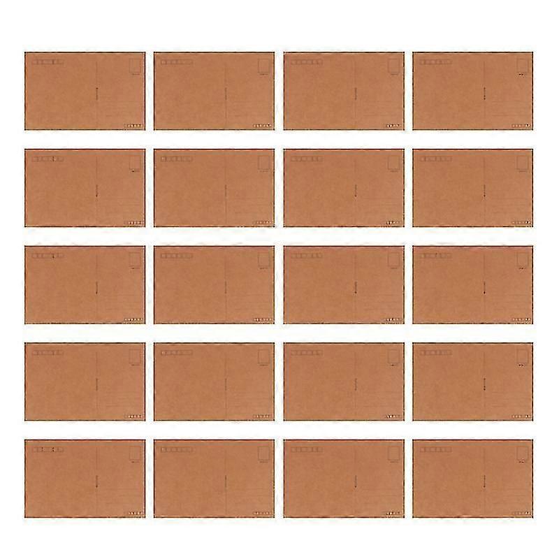 40pcs Blanck Kraft Postcards
