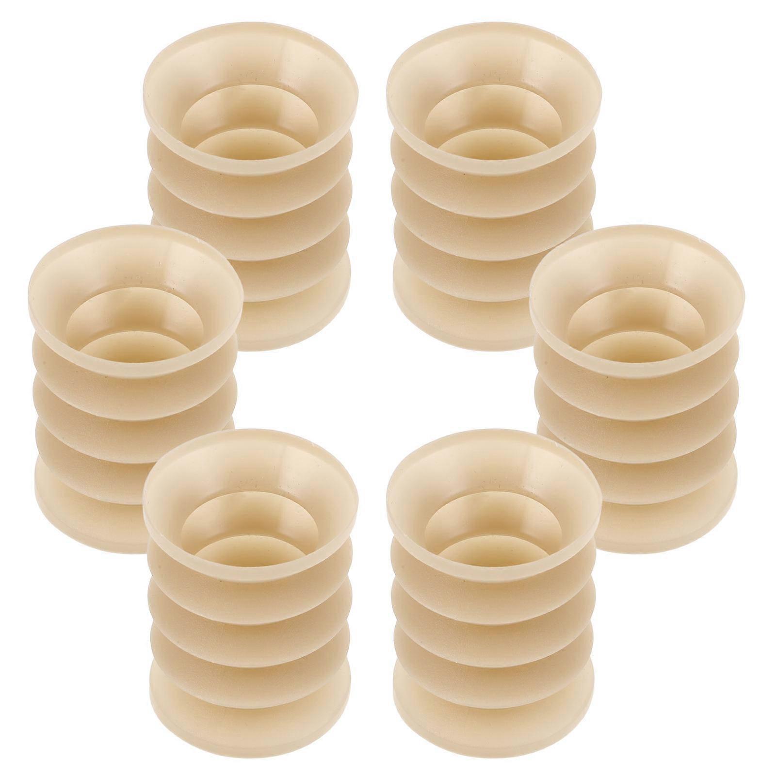 Gimmick Neck Bone Cracking Prop for Prank Tool 6Pcs Beige Plastic
