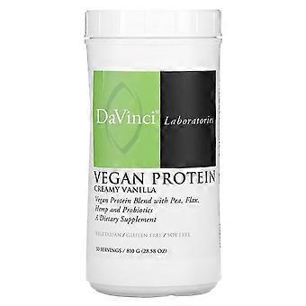 DaVinci Laboratories, veganskt protein, krämig vanilj, 810 g