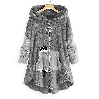 Women's Winter Casual Jacket Fashion Solid Zipper Jackets for School Office Lounge Daily-wfx
