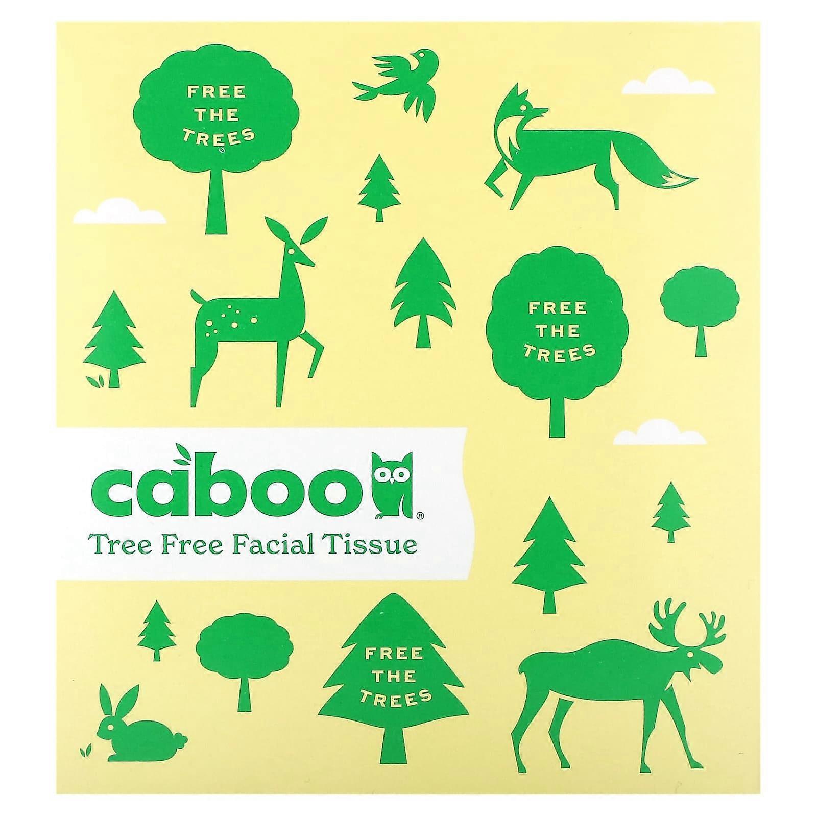 Caboo, Tree Free Facial Tissue, 60 Tissues, 6-Pack