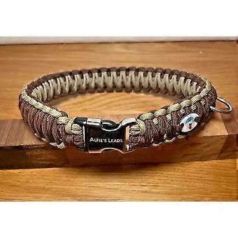 Alfies Leads Paracord Dog Collar size 45cm