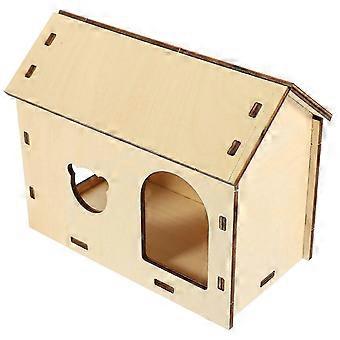 Wooden Hamster Hideout for Small Pets DIY Assembly