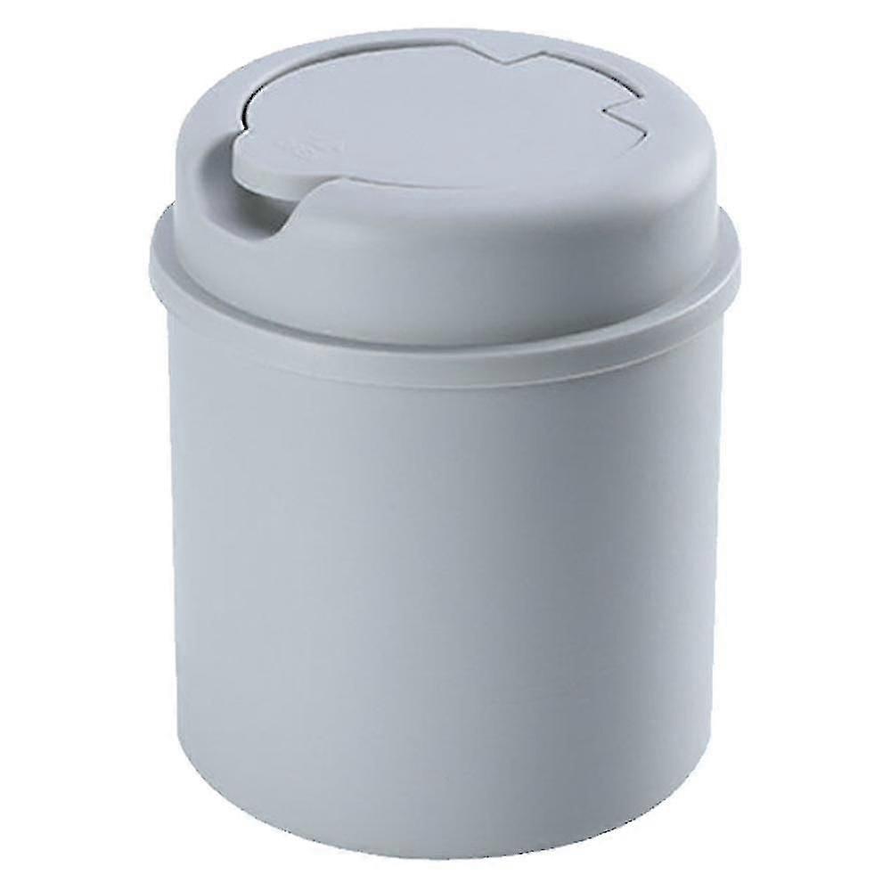 Plastic Desktop Mini Trash Can With Screw Cap Compatible With Mini Office