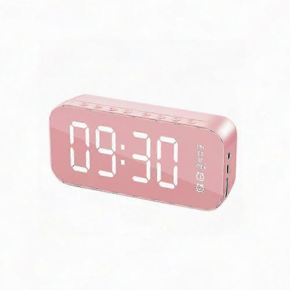 Bluetooth Speaker Alarm Clock Pink