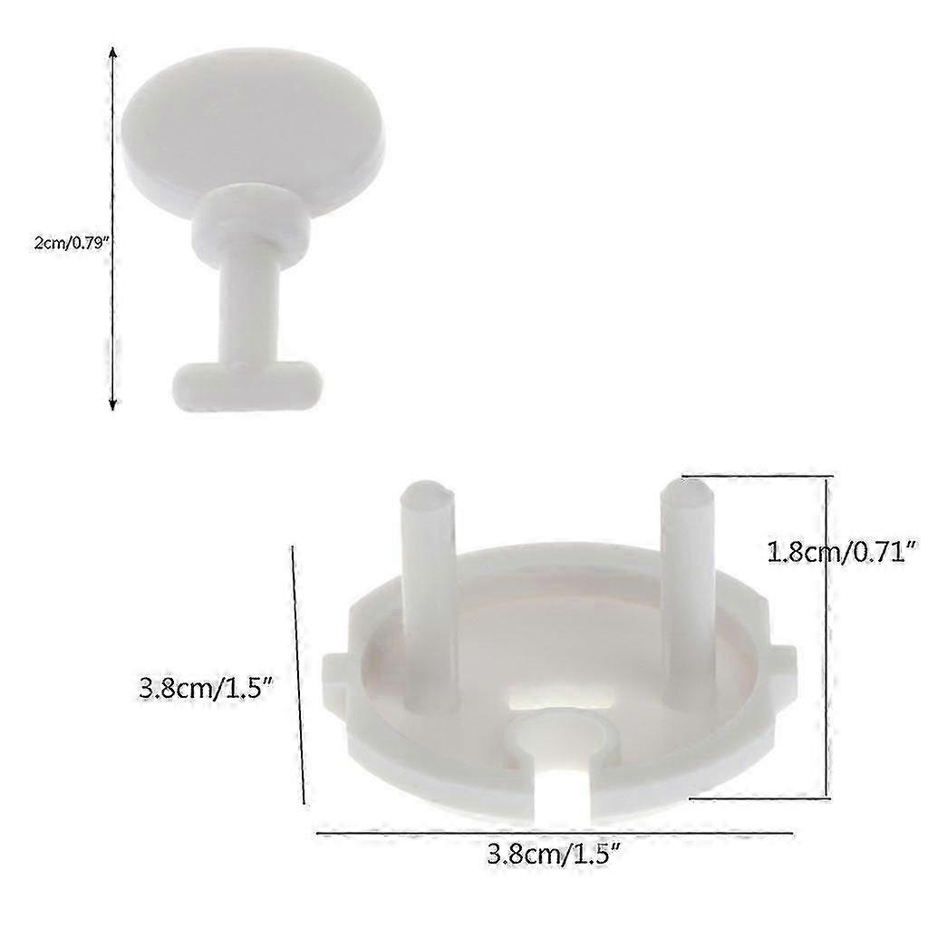 Outlet Covers 12-pack White Child Proof Electrical Protector Outlet Plug Covers