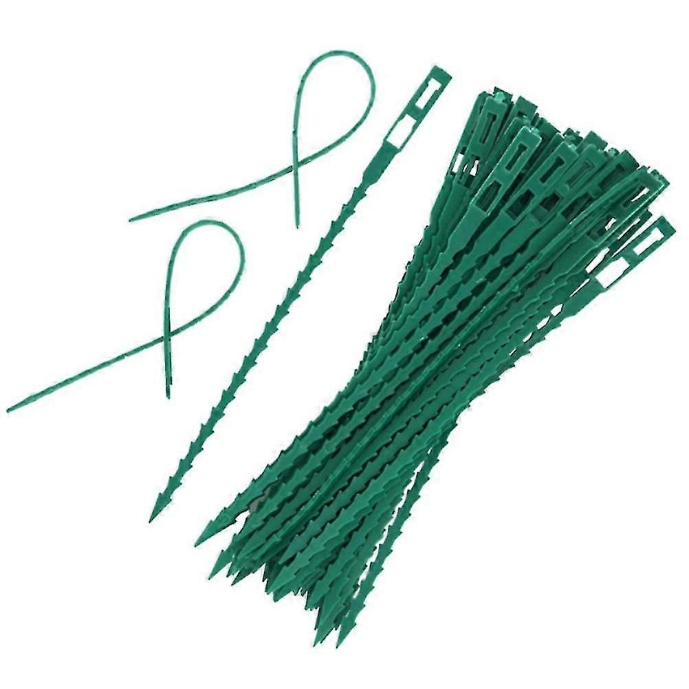 100pcs Adjustable Plastic Plant Cable Ties Reusable For Tree Climbing Support