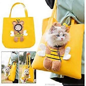 Borsa a tracolla Dww per cani e gatti, borsa a tracolla per gatti, borsa per il trasporto sicura degli animali domestici, piccole borse portatili per animali domestici, adatta per cani di piccola taglia e gatti XXL