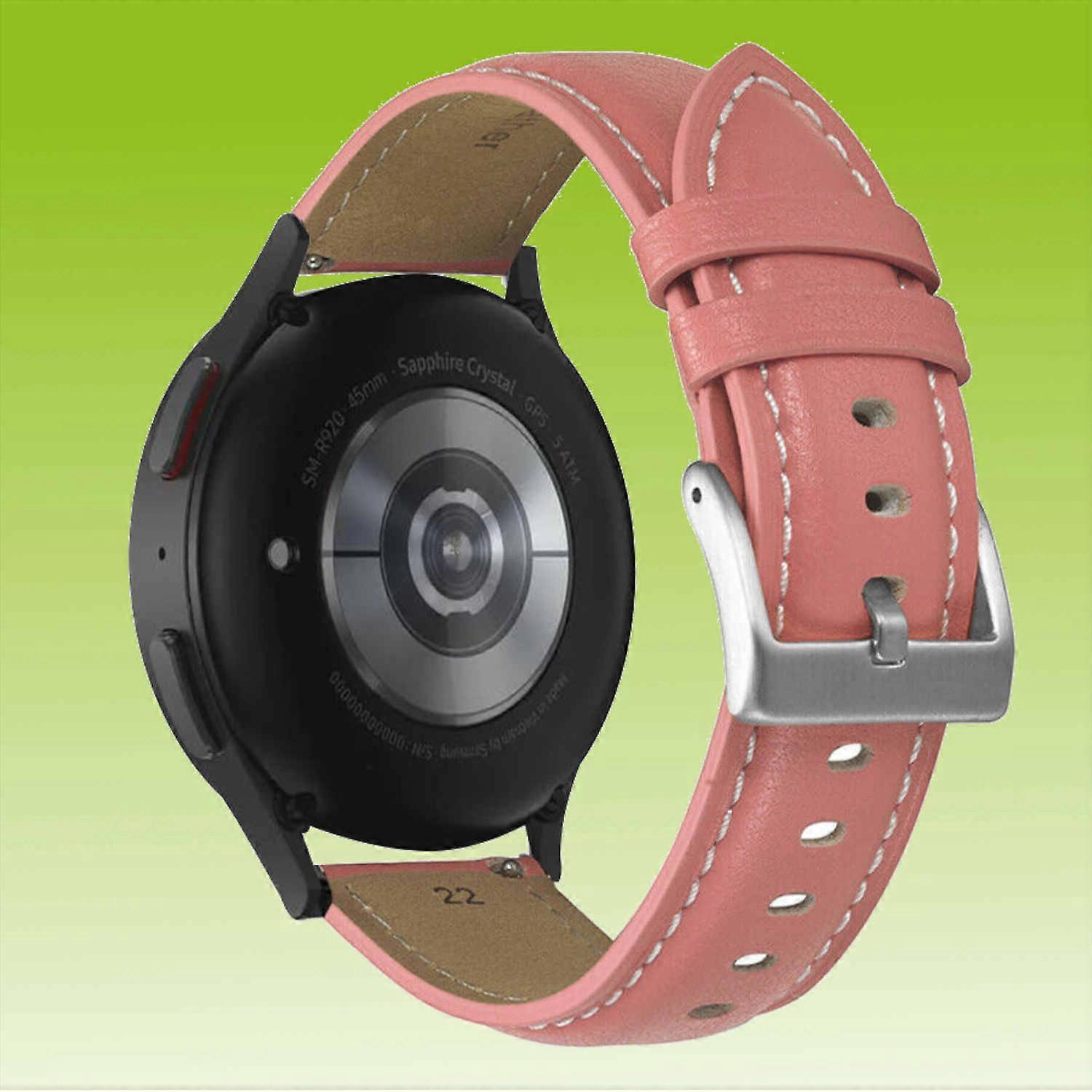 Faux Leather Strap for Samsung Galaxy Watch FE 6 5 4 Normal Pro Classic all sizes