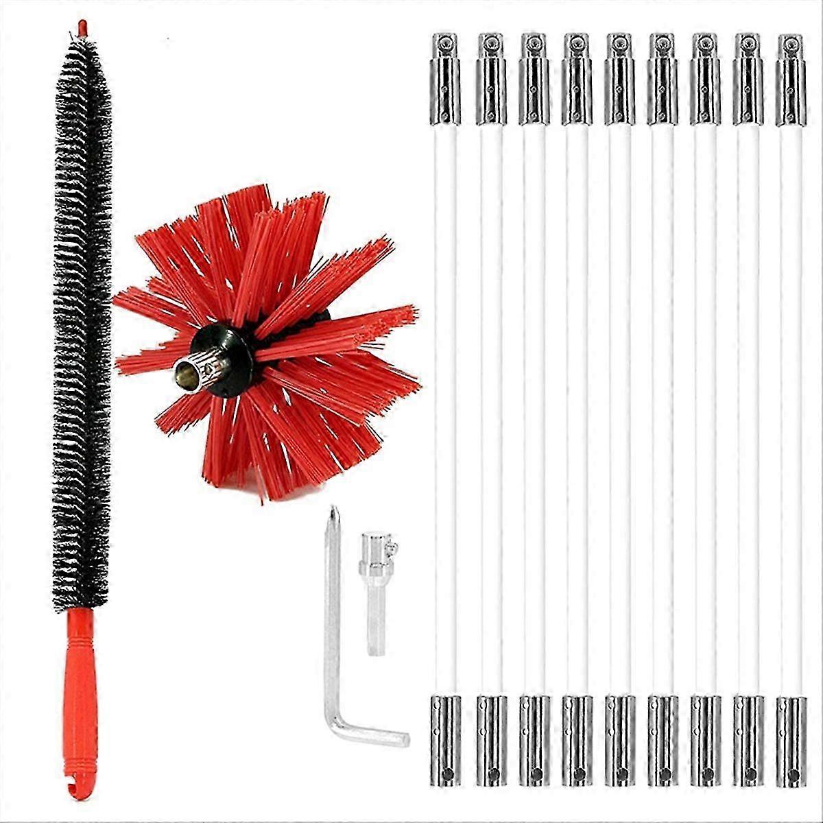 Chimney Cleaning Brush Fireplace Chimney Brushes Vent Sweeping Tools