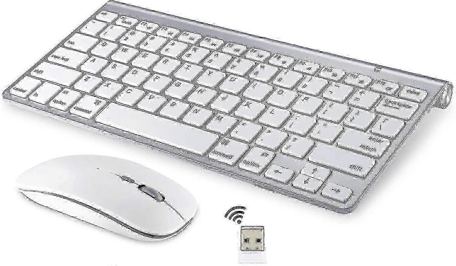 Tastiera e mouse wireless combinati per Apple iMac Windows o Android 2.4g Connessione wireless per computer e tablet