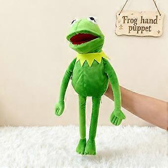 Frog Hand Puppet Plush Doll, Large Green Soft Stuffed Animal Toy for Kids Interactive Play and Home Decor, Fun Gift for Birthday Holiday Parties