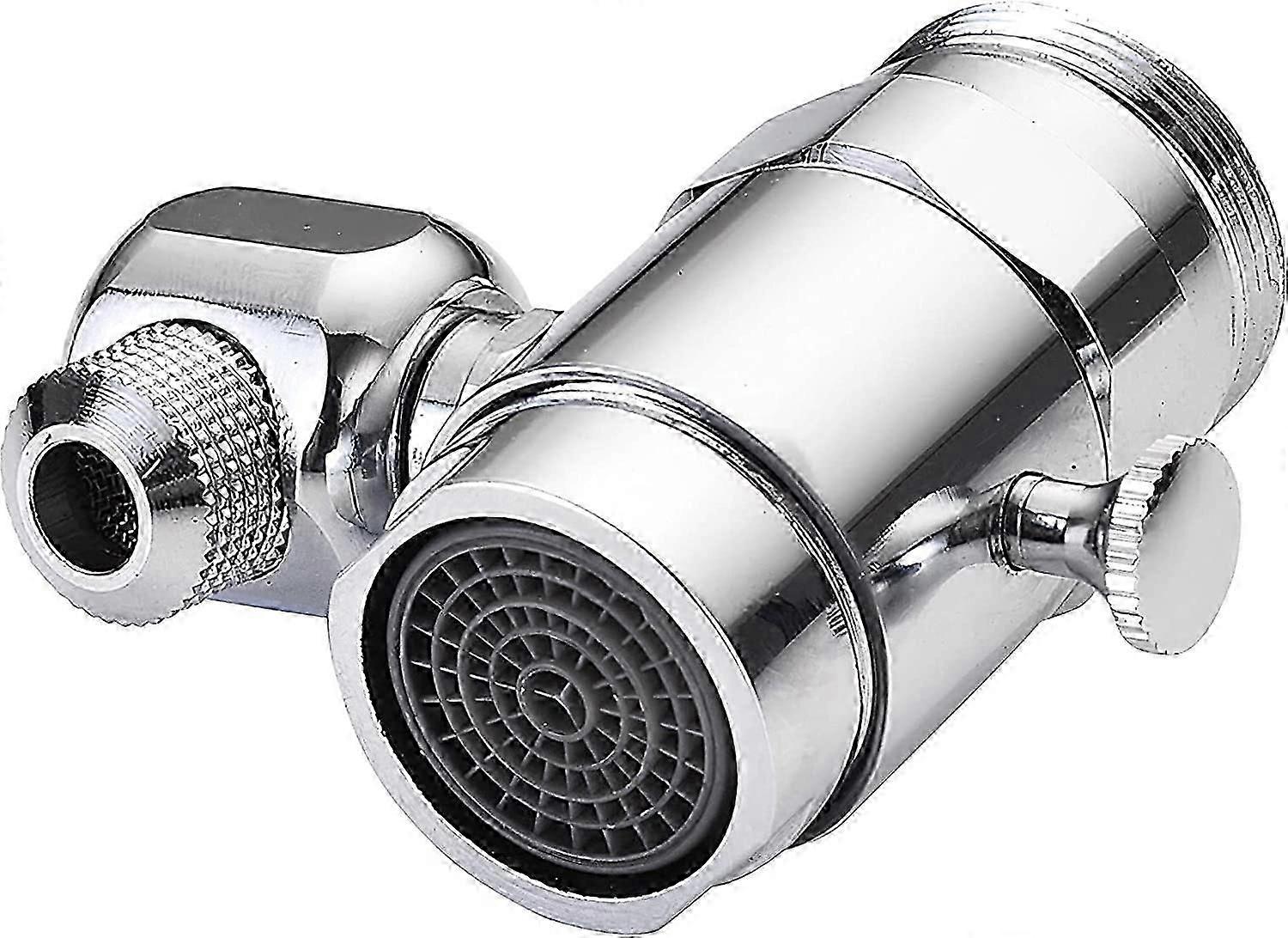 360 rotatable faucet aerator, dual function, splash protection [MI]