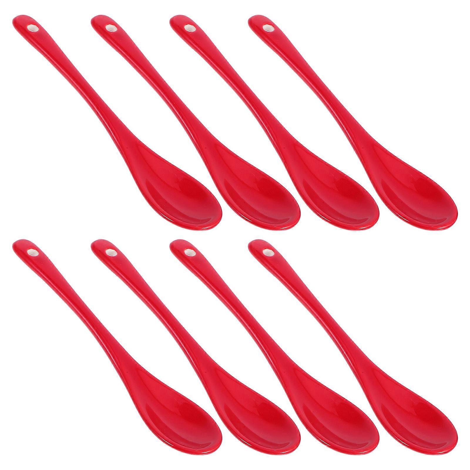 Multi-Function Ceramic Spoon for Coffee Use 16Pcs Assorted Colors