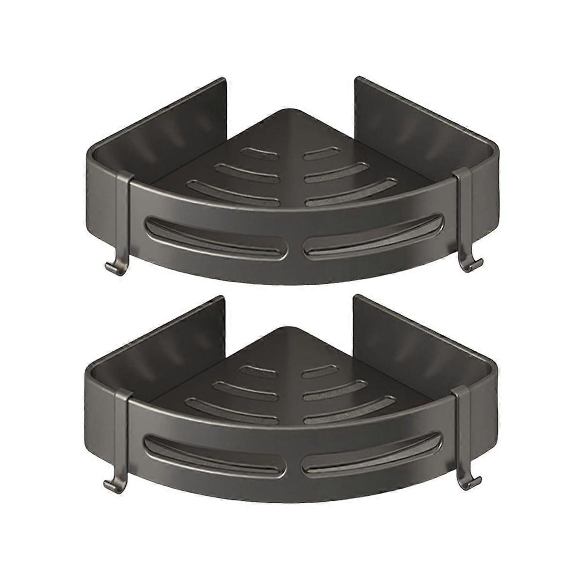 Triangular 2 Pack Bathroom Corner Shelve Mount
