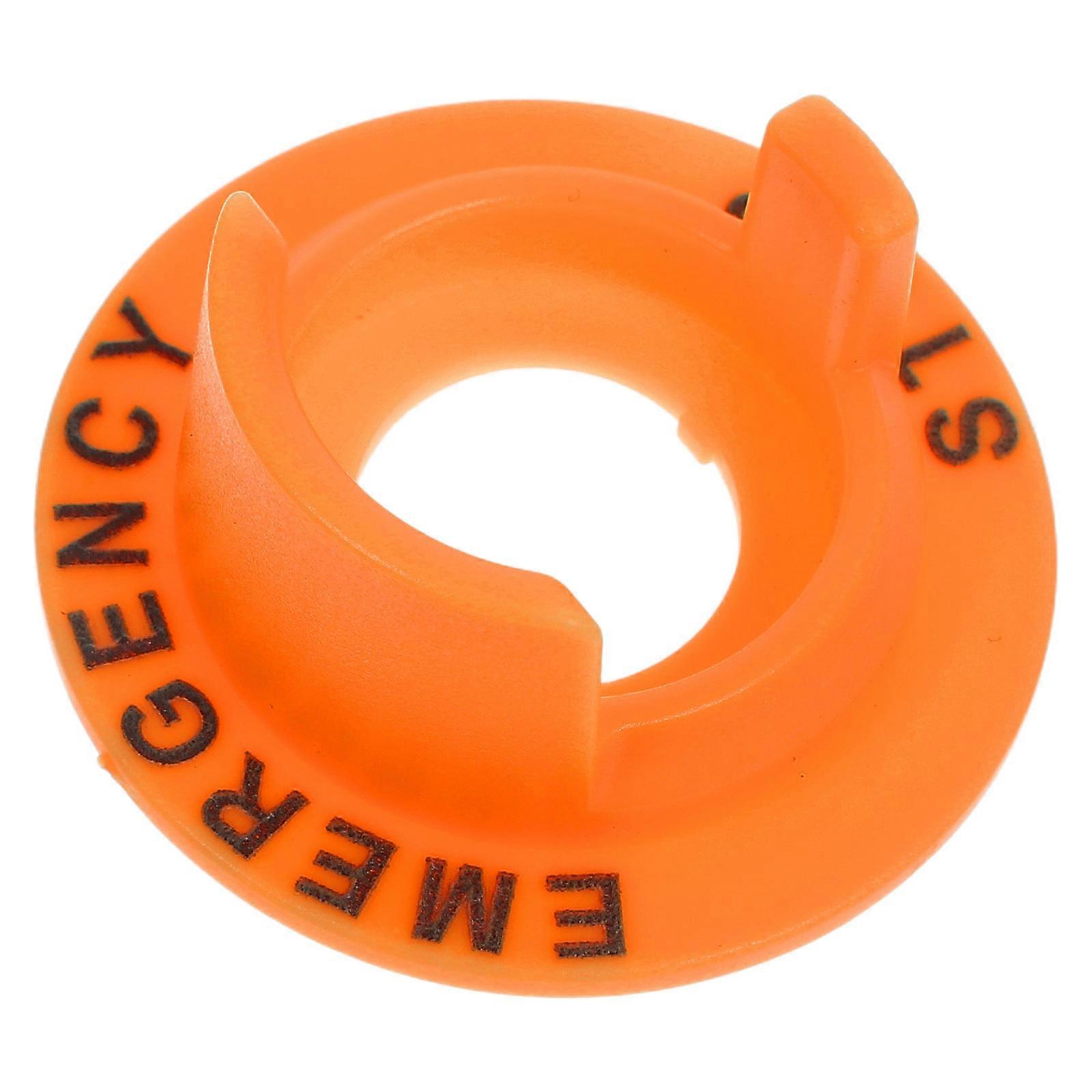 Orange Push Button Switch Cover for Emergency Stop Button Protection 4Pcs