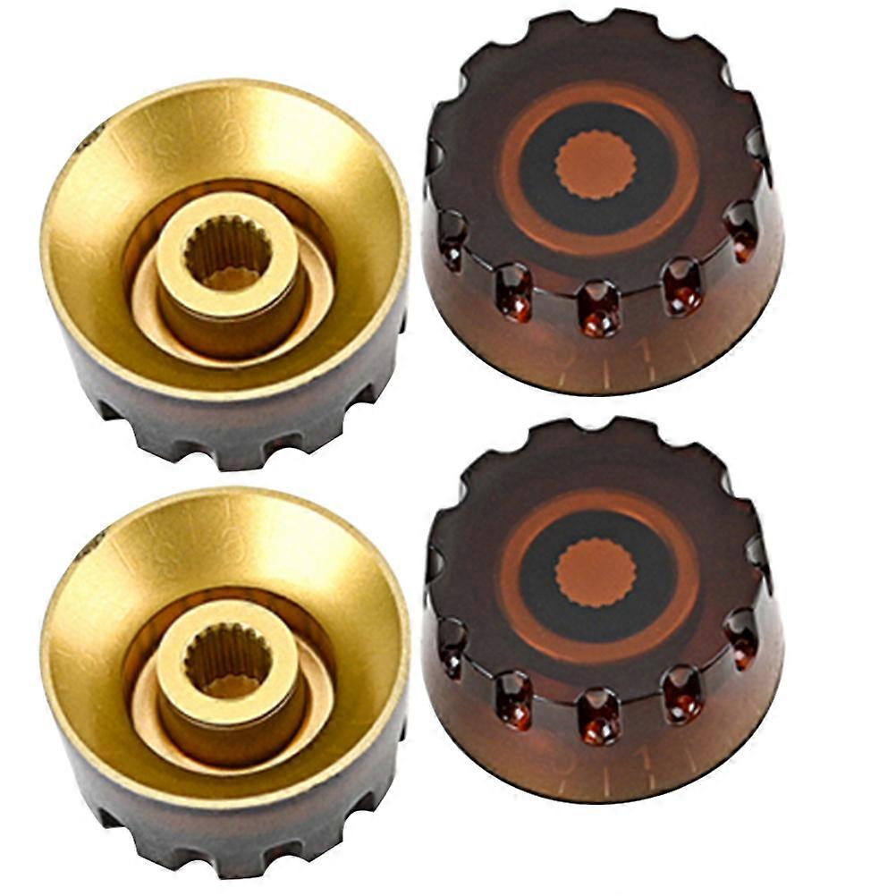 4pcs Professional Electric Guitar Bass Volume Knobs Potentiometer Knobs