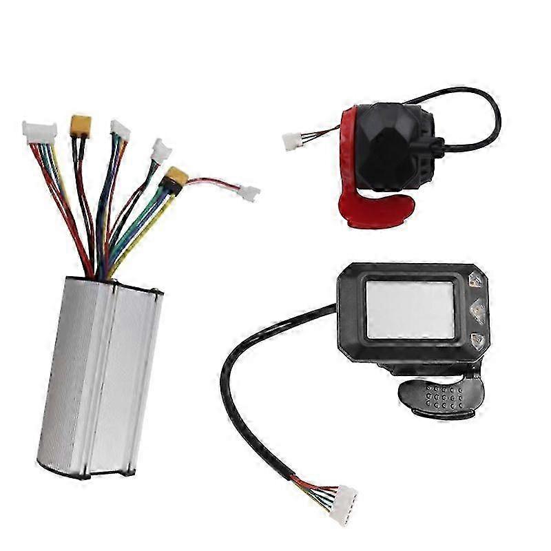 Folding Scooter Controller Kit Electric Scooter Controller LCD Display Brake Accelerator Throttle Se