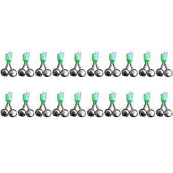 20PCS Fisch Beißen Alarm Twin Spirale Glocken Angeln Anzeige Köder Alarm Outdoor Nacht Angeln Alarm Bel