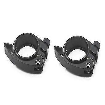 2Pcs Folding Bicycle Seat Pipe Clamp with Quick Release Lever on Behalf is Suitable Sp8 Pipe Clamp with 40mm, Black AL