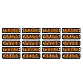 20pcs sykkelreflektorsett pedal snakket reflektorer om natten sikkerhetsadvarsel reflektorer