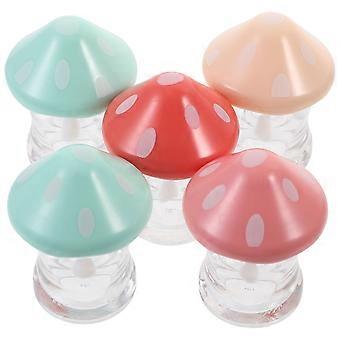 Lip Gloss Tubes Bulk Mushroom Plastic Containers for Storage Use 10Pcs
