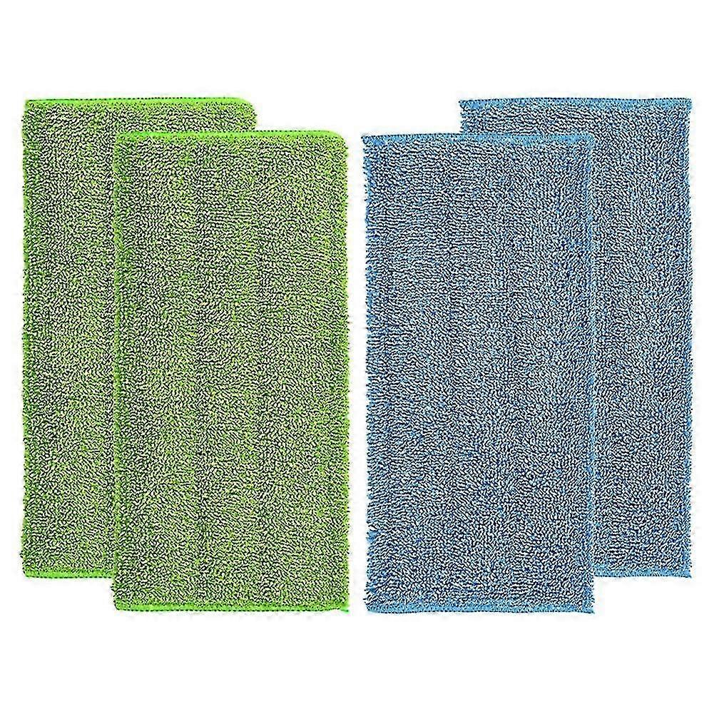 4pcs Wet/dry Flat Mop Cloth Microfibre Floor Mop Pads Replacement Washable Easy To Replace