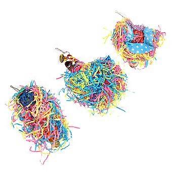 Parrot Chewing Toys Hanging Parrot Bird Toys for Pet Playing 3Pcs Set