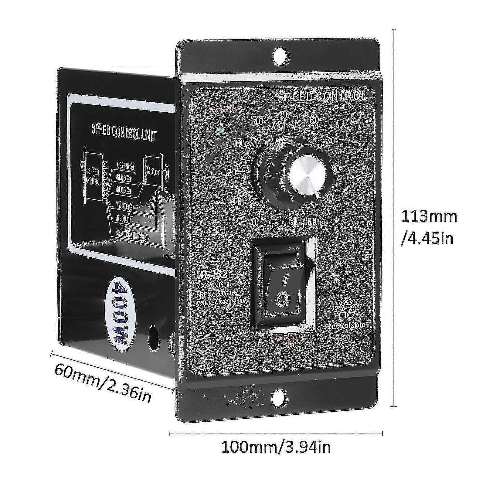Sturdy alternating current single-phase asynchronous motor electronic stepless speed regulation speeds controller