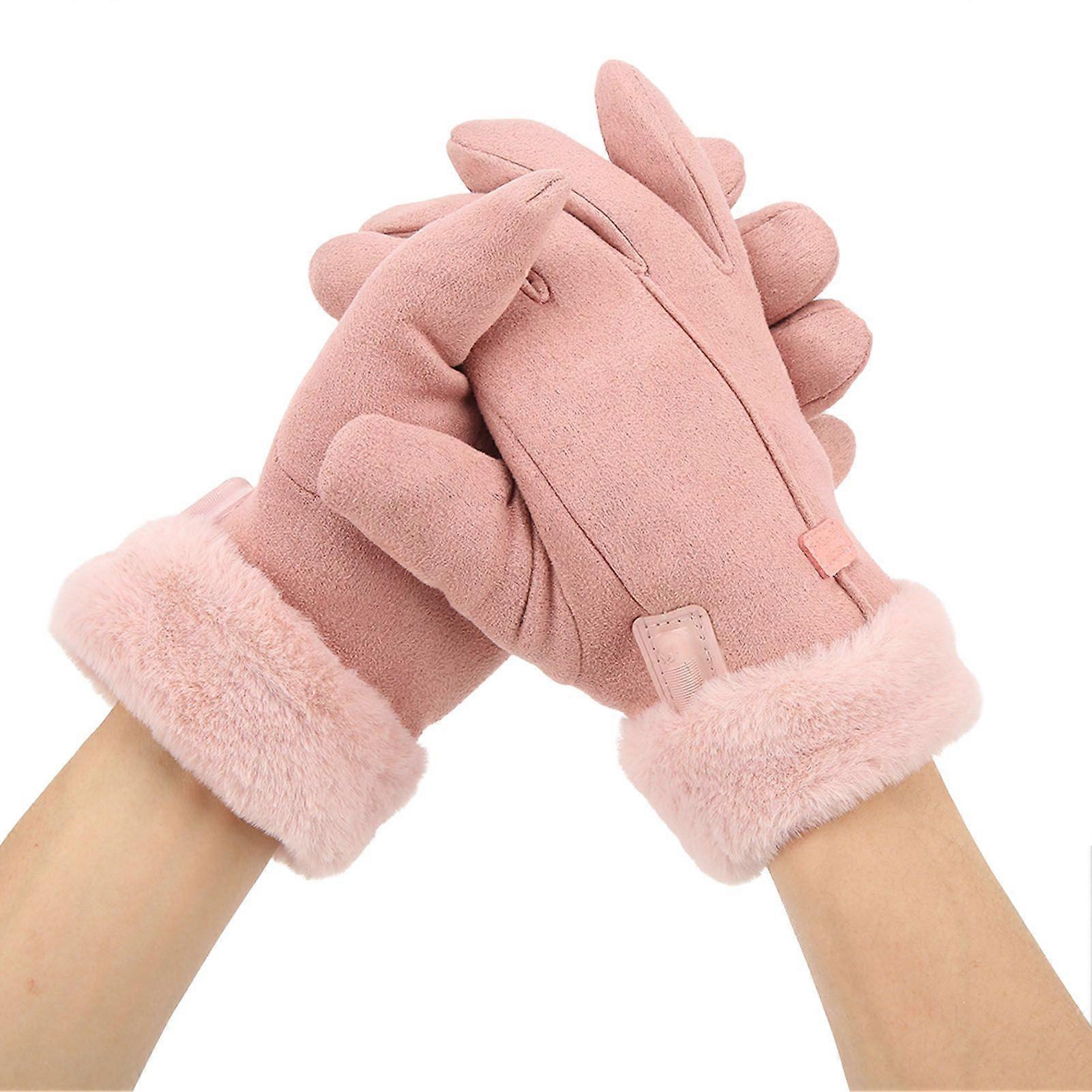 Heating gloves for women with adjustable temperature USB powered touch screen