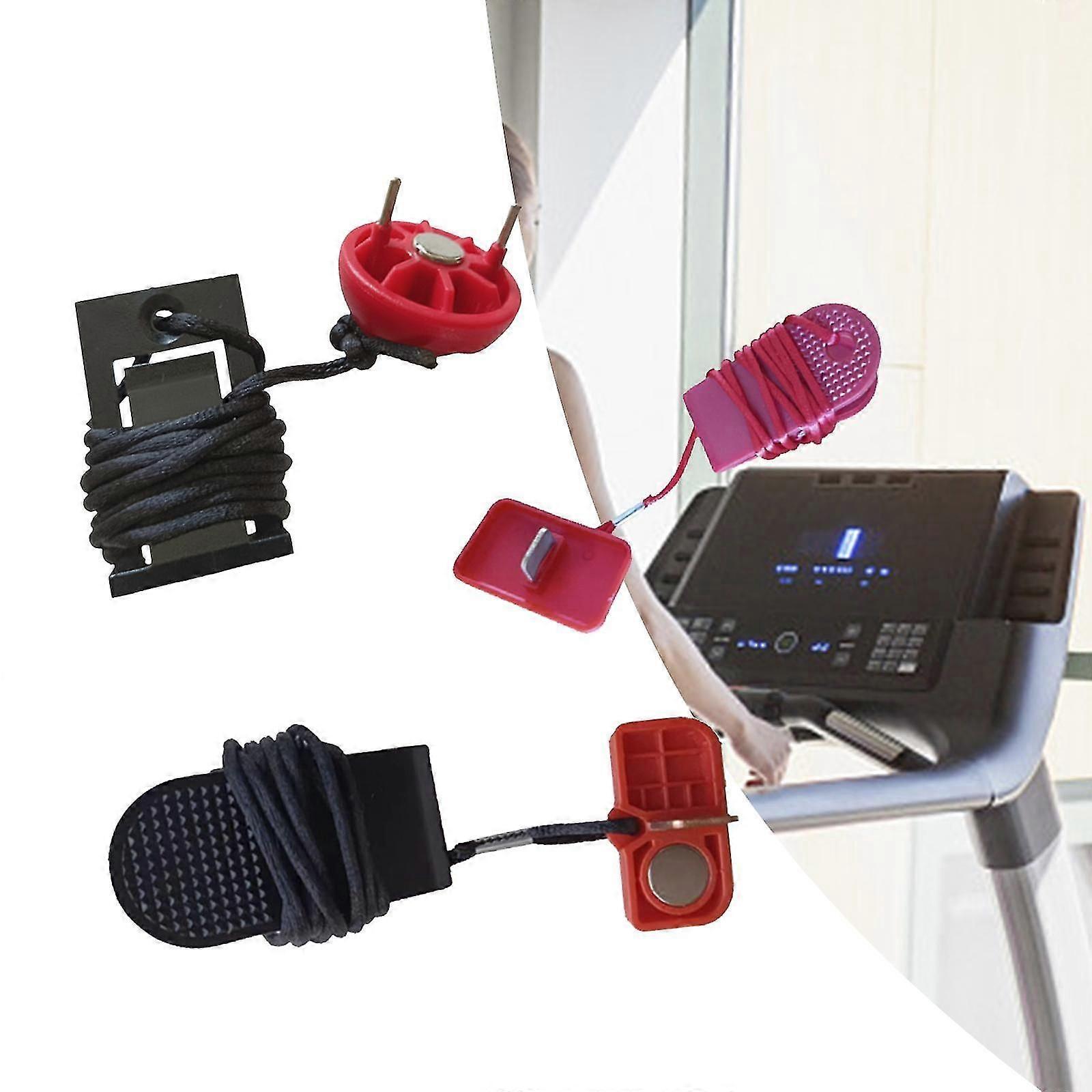 Running Machine Safety Key Treadmill Magnetic Security Switch Lock Gym Round Plug