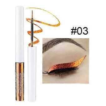 Chameleon Liquid Eyeliner, Gold Metallic Satin High-Pigmented Colored Multi-Reflective Finish Glitter Eye Liner Eye Shadow Pen