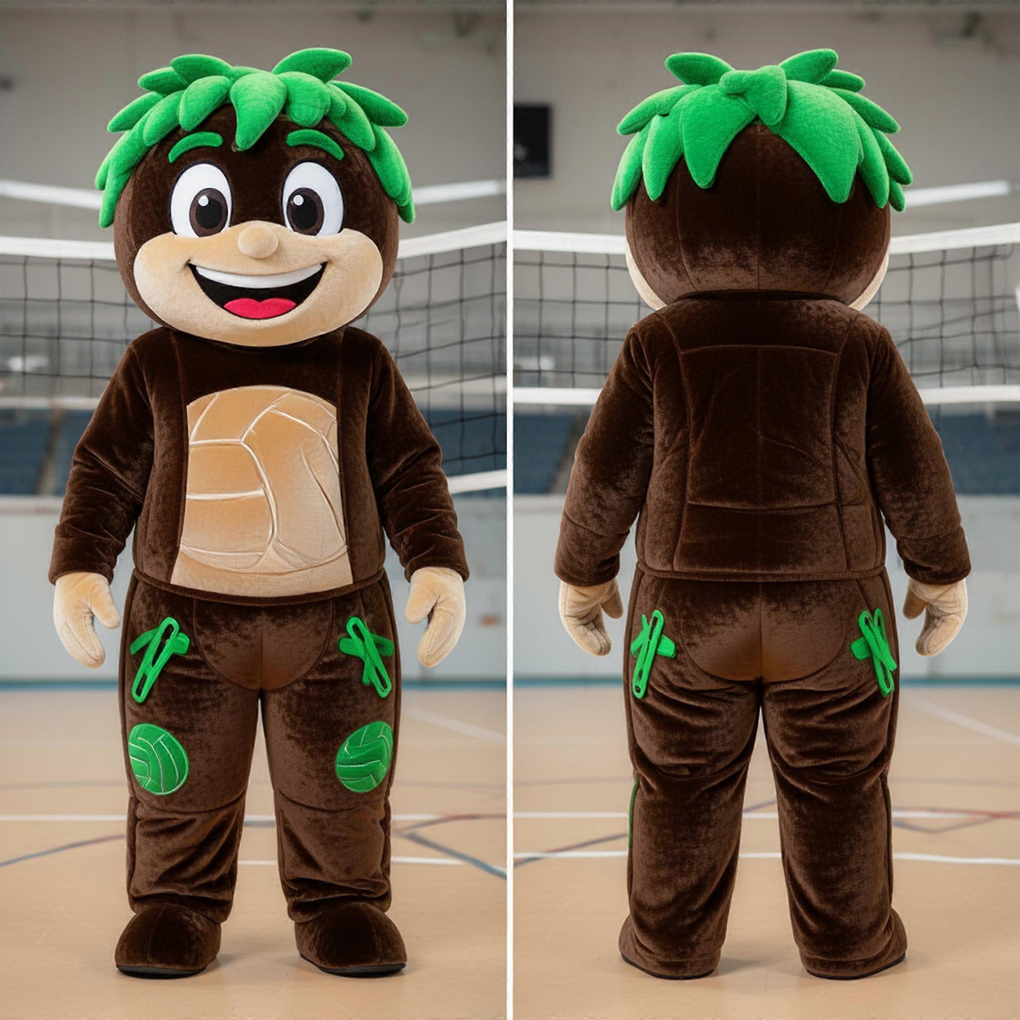 MASTICOT Deep Brown Netting Volleyball Net Mascot