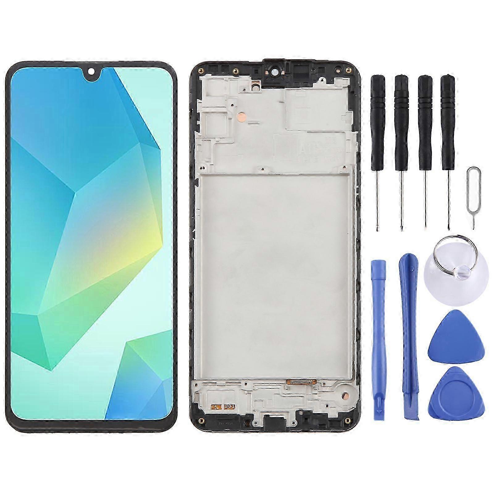 For Galaxy A16 SM-A165F COMPATIBLE LCD Screen Digitizer Full Assembly with Frame