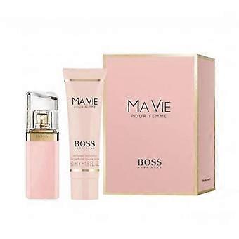 Ma Vie Pour Femme Geschenkset, bestehend aus 30 ml Eau de Parfum und 50 ml Bodylotion.
