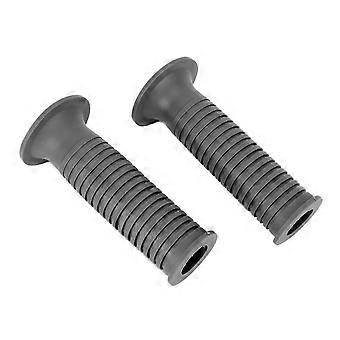 Pair of 25/28mm 1in TPU Motorcycle Hand Grip Gray Modified Handlebar